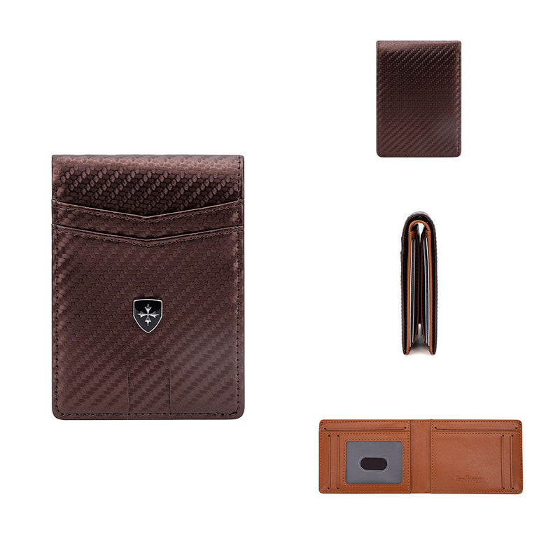 New Men's Wallet Short And Simple Two Fold