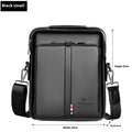 Men's Crossbody Vertical And Portable Capacity Shoulder Leather Backpack