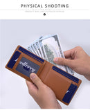 New Men's Wallet Short And Simple Two Fold