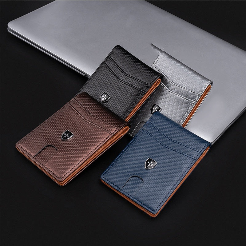 New Men's Wallet Short And Simple Two Fold